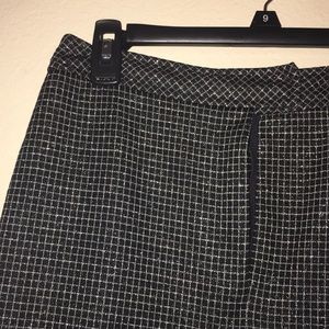 Black and silver squared pants